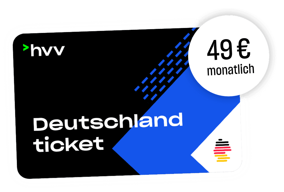 hvv Deutschlandticket für 49 € mtl.